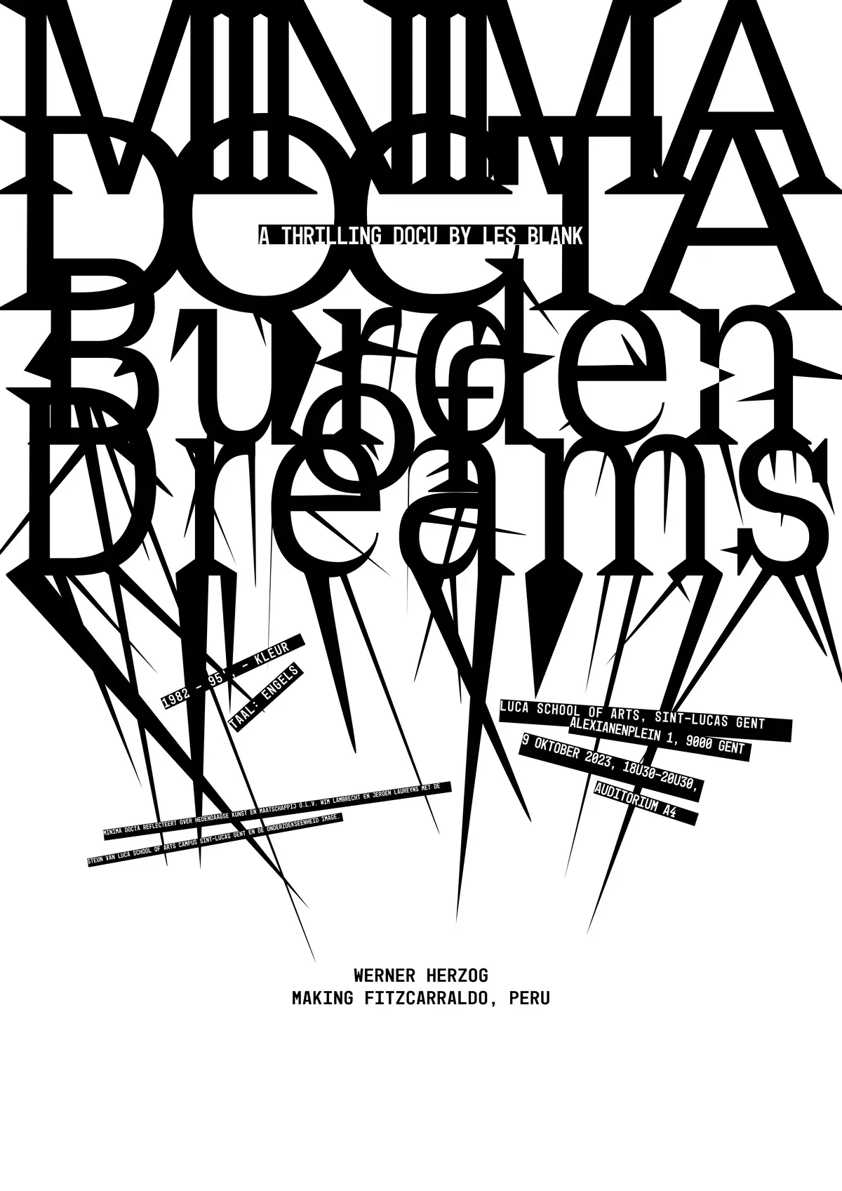 Burden of dreams poster